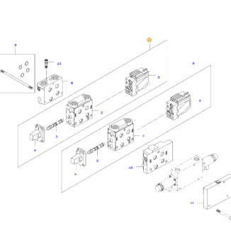 35224100 Секция гидрораспределителя V35224100 VALVE(*EXT)