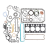 837062691 Полный комплект прокладок на двигатель V837062691 GASKET SET II 8370 62691