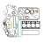 836740281 Полный комплект прокладок на двигатель V836740281 GASKET SET 8367 40281